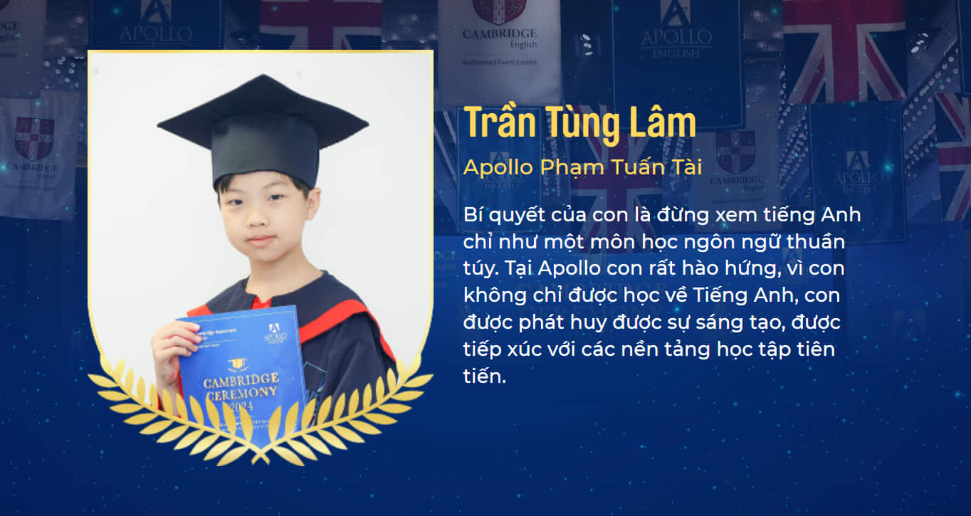 Các bé luôn cảm thấy vui, hào hứng khi đến với Apollo English