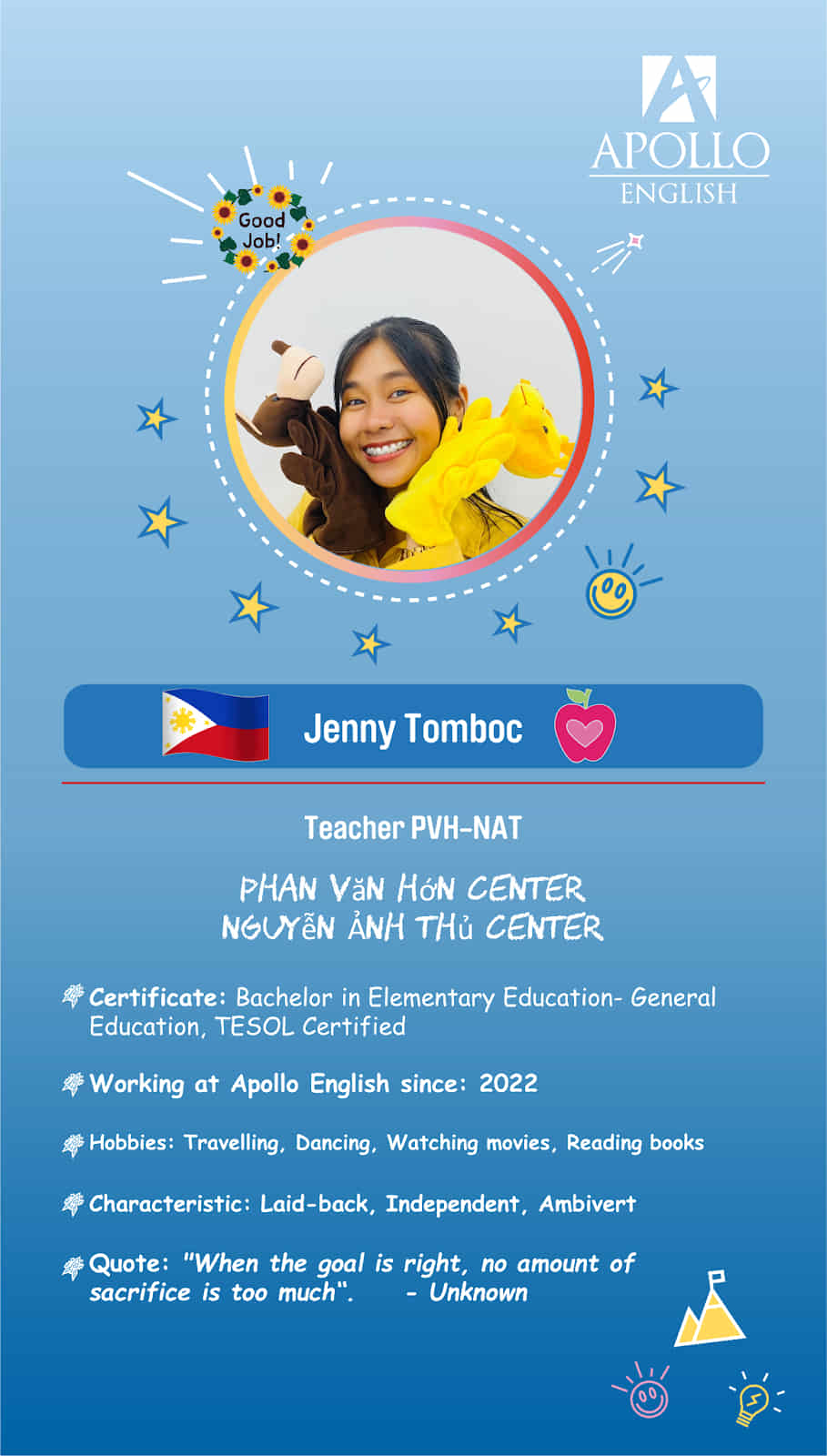Giáo viên Jenny Tomboc