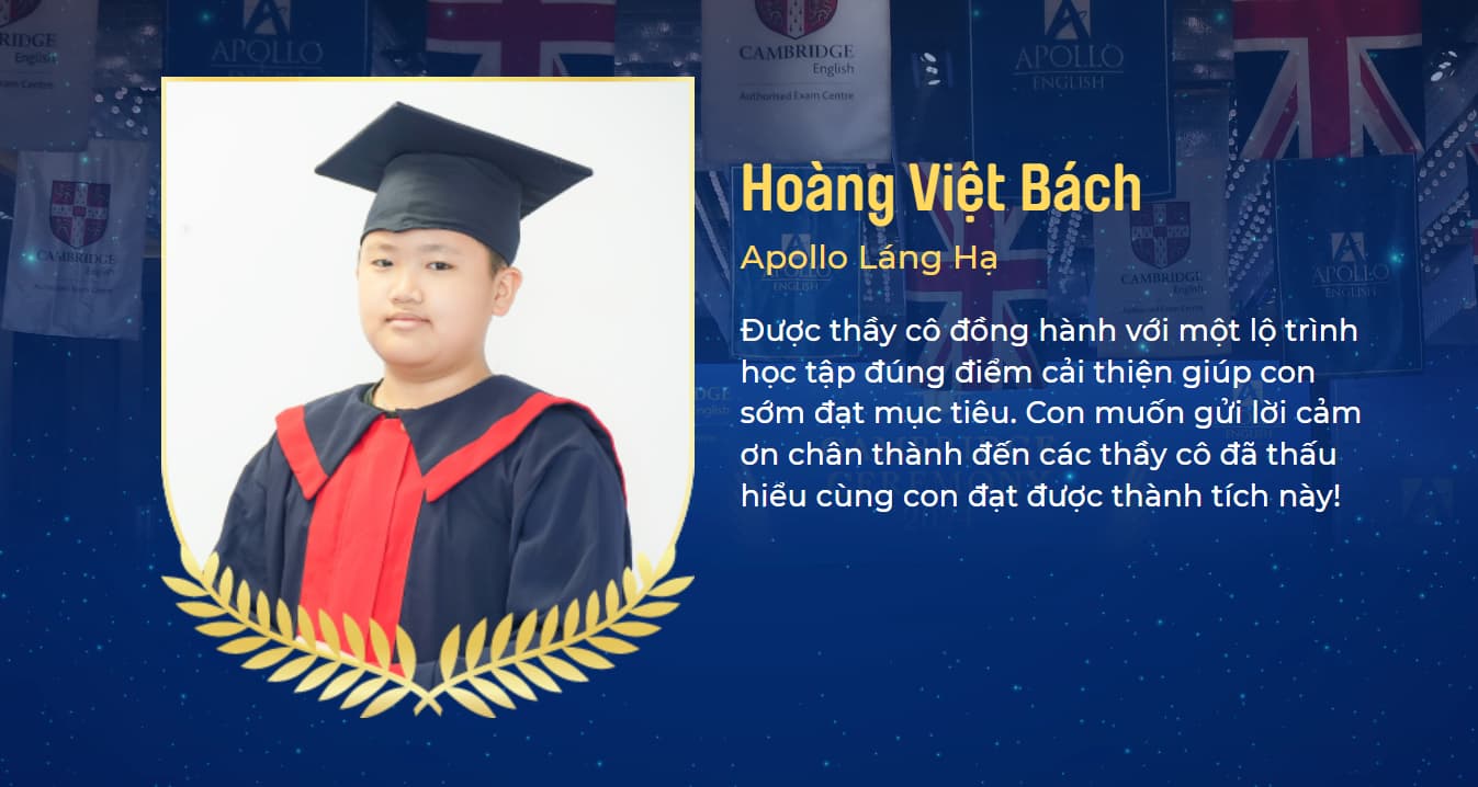 Thầy cô Apollo English luôn đồng hành cùng bé trên hành trình học tập