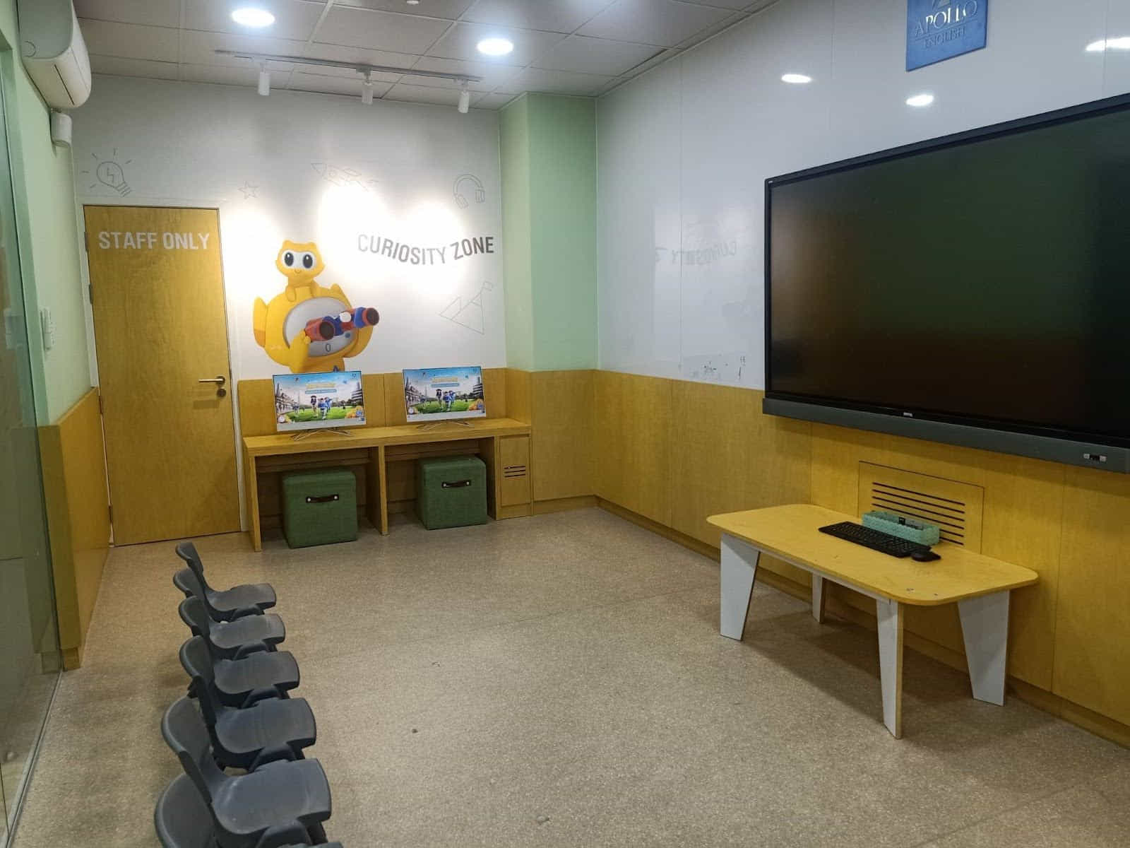 Mỗi phòng học được thiết kế dành cho các lứa tuổi học viên khác nhau