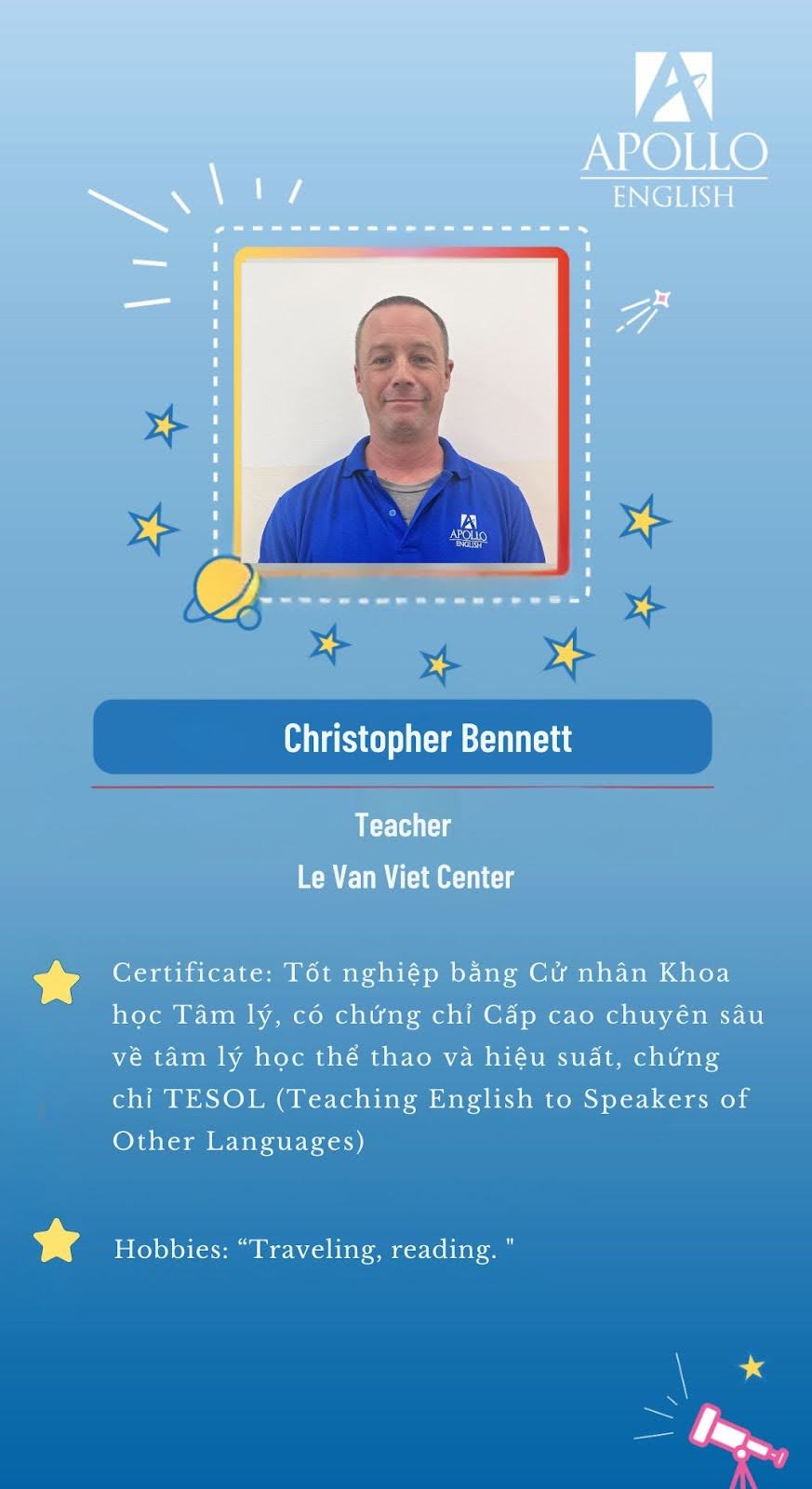Giáo viên Christopher Bennett