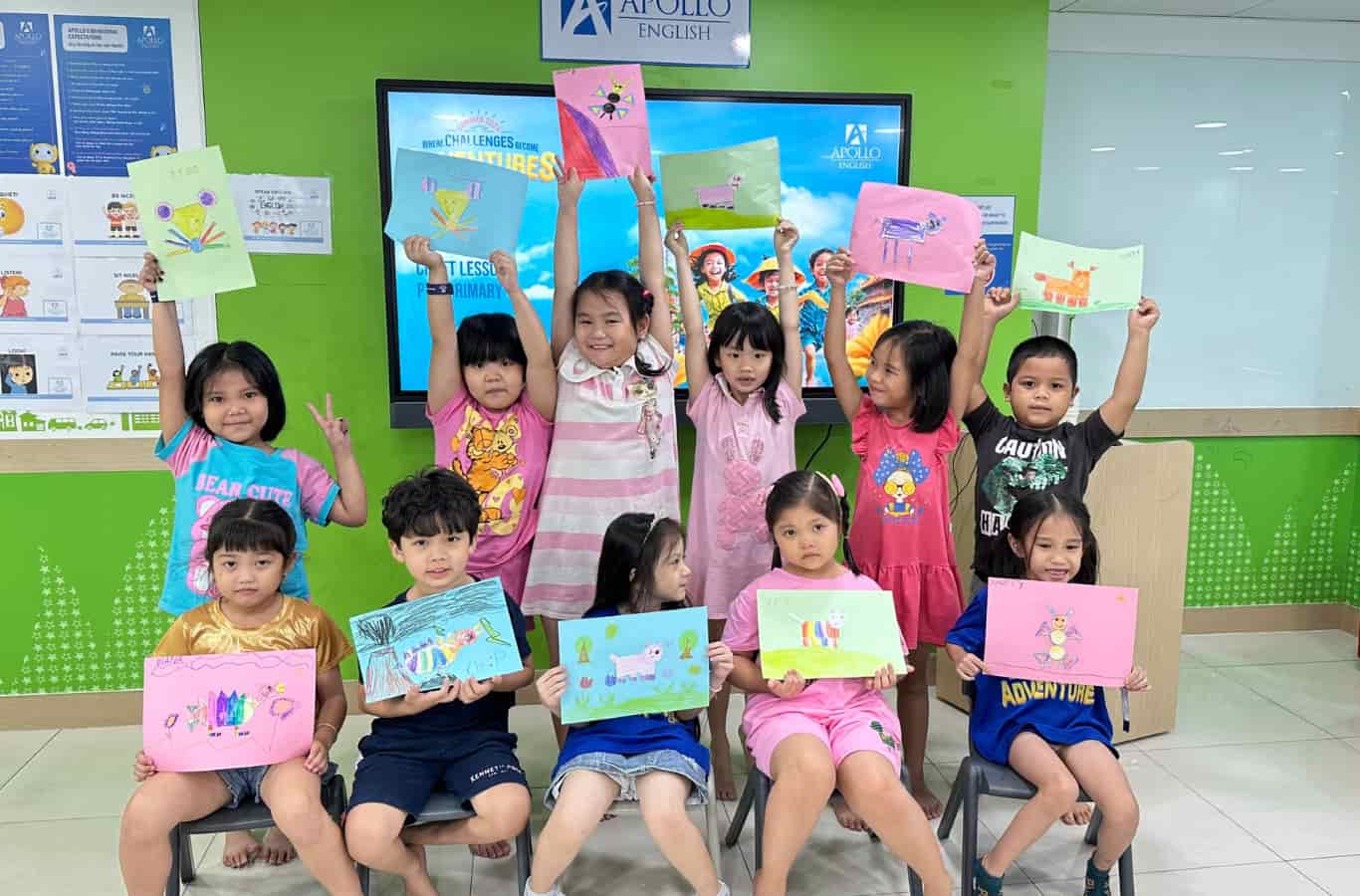 Các bé có một không gian thỏa mái để học tập, vui chơi