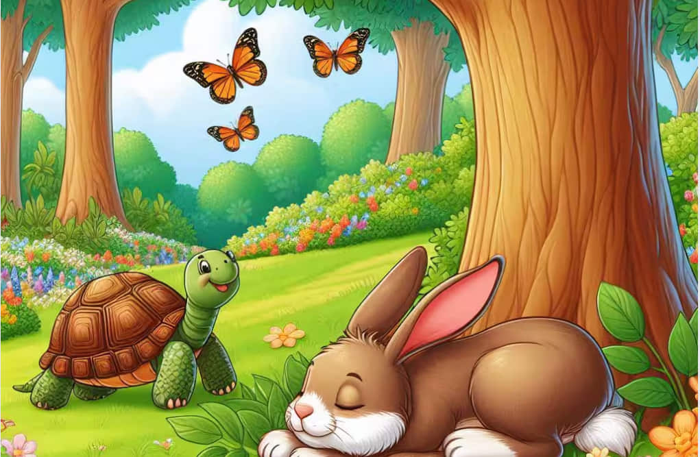 Truyện tiếng Anh cho bé: Rùa và Thỏ