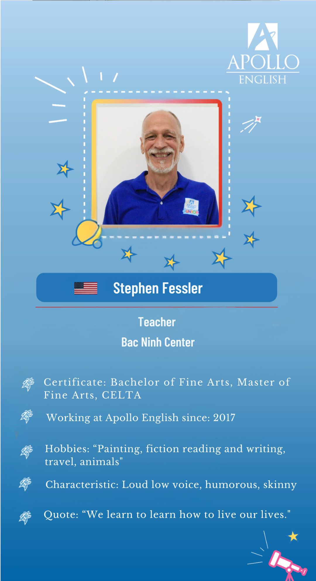 Giáo viên Stephen Fessler