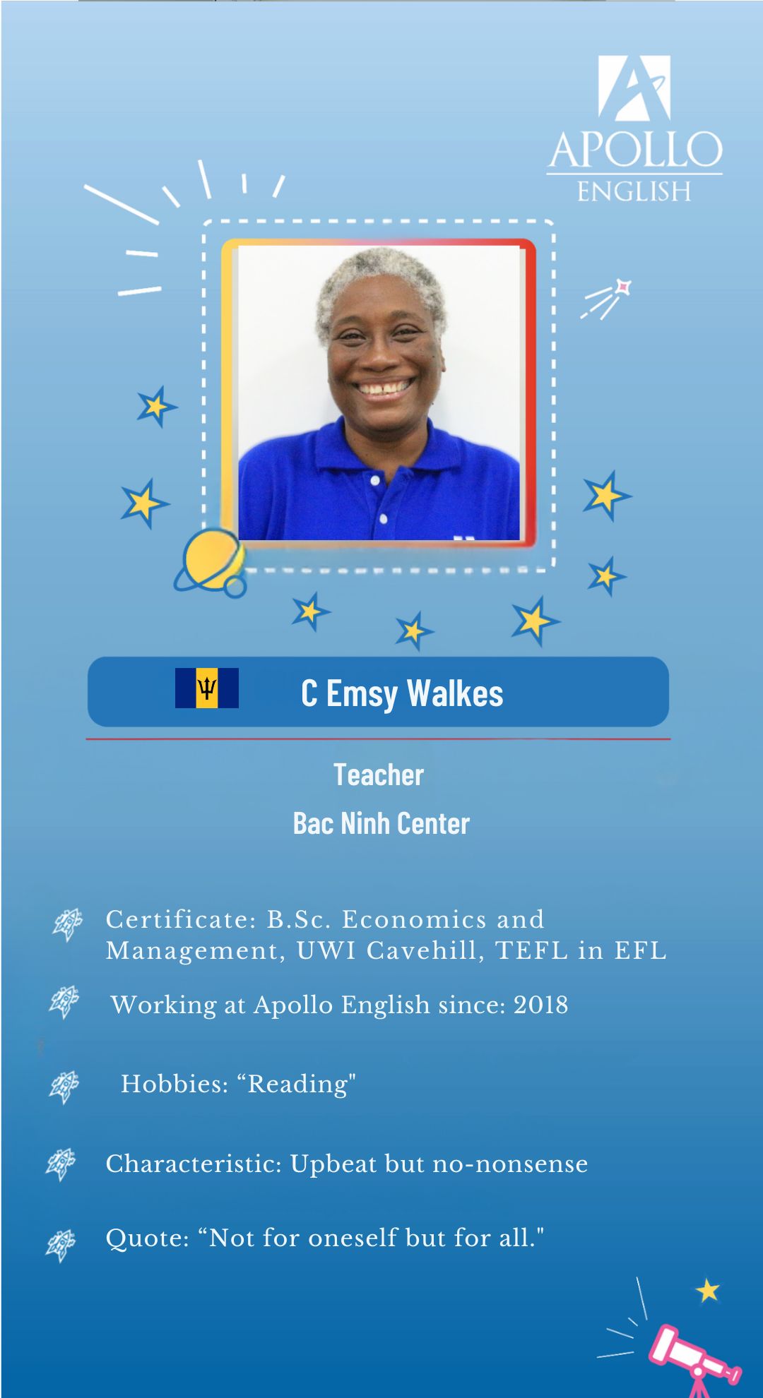 Giáo viên C Emsy Walkes