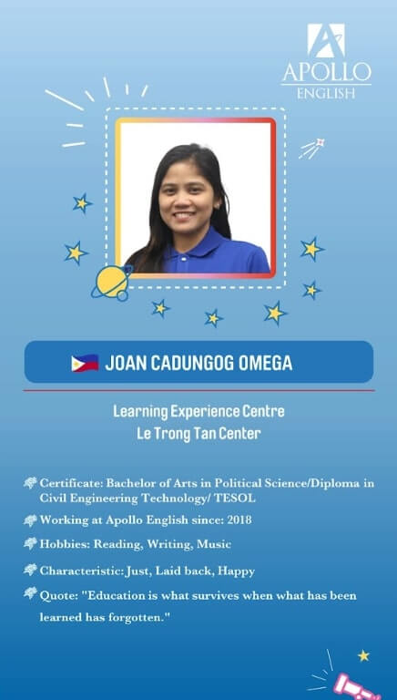 Giáo viên Joan Cadungog Omega