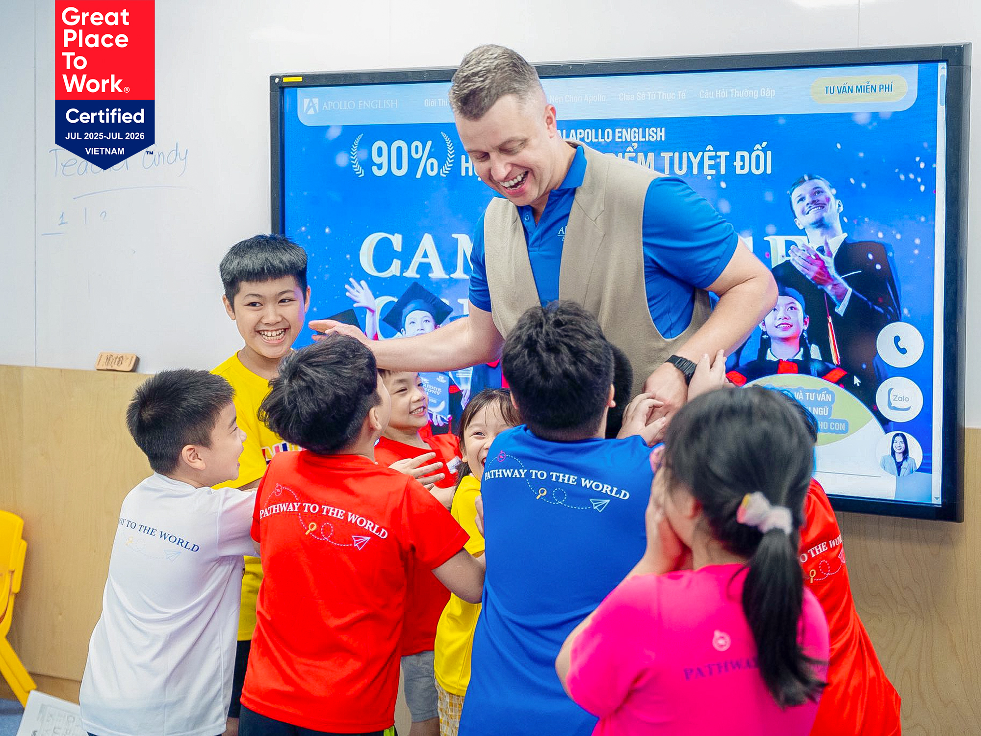 Apollo English được chứng nhận “Nơi Làm Việc Tuyệt Vời”: Văn hóa là nền tảng cho chất lượng giáo dục
